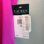 Lauren Ralph Lauren Black Label Midi Dress Sz 12 Petite Pink Sleeveless Fuschia Photo 7