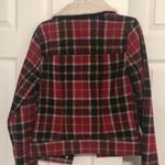 Rubbish Plaid Wool Coat with Sherpa Collar Photo 4
