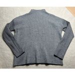 Tahari : Gray Black and White Patterned Mockneck Sweater Photo 4