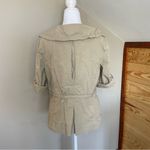 Loft Ann Taylor Khaki Button Up Utility Top Jacket Medium Photo 33