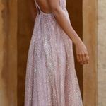 Hello Molly Sparkle Rose gold  Maxi Cinderella Like Dress Photo 5