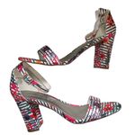 Worthington NWOT Floral Heels Ankle‎ Strap Open Toes Size 9.5 Photo 0