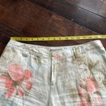 Tommy Bahama  women’s linen cargo pants Size 8 Pastel floral Wide leg Flowy Beach Photo 3