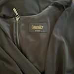 Laundry by Shelli Segal Black Jersey Wrap Dress Blue Buckles Office Siren Photo 3