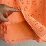 Lilly Pulitzer Orange Eyelet Lace Pom Top Preppy Cottage Summer Girly Vacation Photo 4