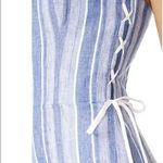 Club Monaco  Allentin Strapless Striped Wide Leg Linen Jumpsuit Photo 7