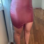 SheIn Red Faux Leather Skirt Photo 0