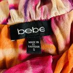 Bebe One Shoulder Pink Purple Orange Floral Maxi Dress Size Small Spring Summer Photo 9