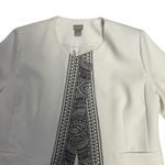 Chico's NWT  Women White Bandana Printed Boarder Jacket Size 2 Photo 1