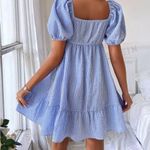 SheIn  Sweetheart Neck Ruched Ruffle Dress Photo 2
