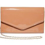 Steve Madden  Elegant BWorldly Camel Evening Bag Clutch with Gold Chain Photo 0
