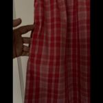 Guess Charming Red Plaid Strapless Summer Dress size X-Large Photo 2