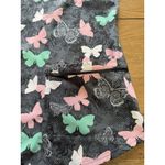 Elle Butterfly Print Scrub Top Size XL Pockets Stretch Nursing Classic Colorful Photo 5