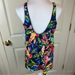 Lands' End Lands’ End Mini Swim Dress Tropical Palm Print NWT - Size Medium 10-12 Photo 5