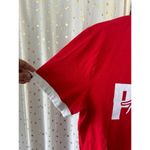 Victoria's Secret PINK 100% Cotton Short Sleeve Campus Ringer Red T-Shirt M Photo 5