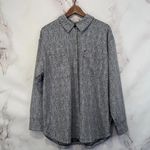 Athleta  Shirt Jacket Womens XLarge Textured Button Up Braiden Black White 882490 Photo 2