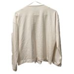 Eileen Fisher  Ivory Lyocell Blend Motorcycle Jacket SZ XS Minimalist Streetwear Photo 3