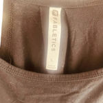 Fabletics Women's Black Whitney Open Shoulder Back Short Sleeve Athletic Shirt Photo 5