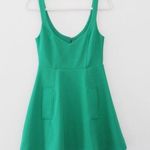 Nasty Gal Drawing a Blank Mini Flare Dress in Shamrock Green NWOT Photo 6