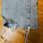 Garage  Wide Leg Denim Jeans Light Wash Distressed Frayed Hem Women's 0/24 Photo 2