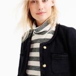 J.CREW Size 8 Cropped wool lady jacket with gold buttons BLACK Style F9995 Photo 2