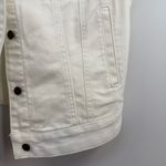Boston Proper  Proper denim vest in pure white size S Small NWT Photo 2