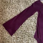 Solemio Maroon Off the Shoulder Bodysuit Photo 2