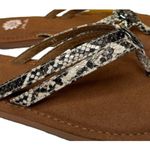Yellow Box NEW  Divity Womens Snake Print Comfort Sandals Thong Flip Flops 7 .5 M Photo 5