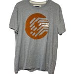 G-Star  T-Shirt "Raw Denim" Velvet Logo Crew Neck Heather Gray Medium Photo 0