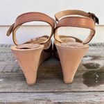 Candie's Vintage 70s 80s Basket Weave Cork Wedge Sandals 7M Photo 5