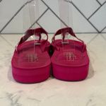 Coach  Jessalyn Signature Monogram pink Flip Flops Sandals thick sole Y2K preppy Photo 1