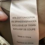 Tory Burch Khaki Flat Front Tie Button Waist Gold Buttons Size 0 Photo 6