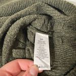 Garage Olive Green Braided Sides Crewneck Knit Sweater Photo 9