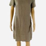 EUC Linen Dress Short Sleeve Tan Photo 0
