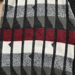 Vintage ‘90s AREA Geometric Striped Chunky Knit Button Up Cardigan Size Large Red Photo 3