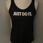 Nike  Women’s Dri-Fit Breathe Elastika Tank BQ5802-010 Black/White S Activewear Photo 0