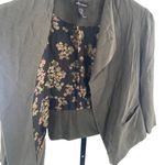 Ella Moss Ella‎ Moss Womens S Open Front Blazer Army Olive Green Photo 2