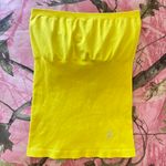 Marciano y2k summer bright yellow  rhinestone tube top Photo 7