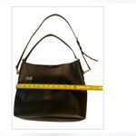 Ralph Lauren EUC Lauren Tate Leather Bag Tote Black Photo 7