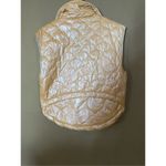 Umgee  Shimmery Quilted Vest in Warm Sand Size Small Photo 2