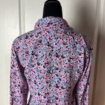 COWGIRL UP PURPLE FLORAL PEARL SNAP WESTERN LONG SLEEVE BLOUSE Size M Photo 2