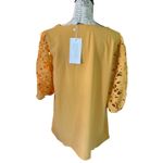 Bloomchic Yellow Gold Lace Eyelet Lace Shirt Size 14/16 Photo 1