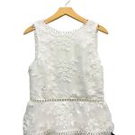 Lulus Look So Sweet White Embroidered Lace Mini Dress size Medium NWT Photo 4