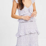 Altar'd State Floral Ruffle Midi Dress Photo 0