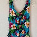 Leslie Lucks Vintage Hawaiian Tropical Print Midi Dress Multiple Size M Photo 6