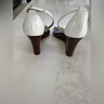 Kate Spade  New York Women's Firey White Leather Wedge Sandal Size 8.5 Photo 5