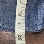 1901  Womens Chambray‎ Ruffled Long Sleeve Blouse Blue Size Small Photo 7