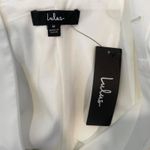 Lulus White bow tie vest top.  size medium Photo 5