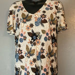 Loft Floral Short Sleeve Lightweight sweater Photo 0
