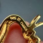 Ross Simons 925 Gold Over Sterling Silver Vermeil Diamond Illusion Heart Pendant Photo 9